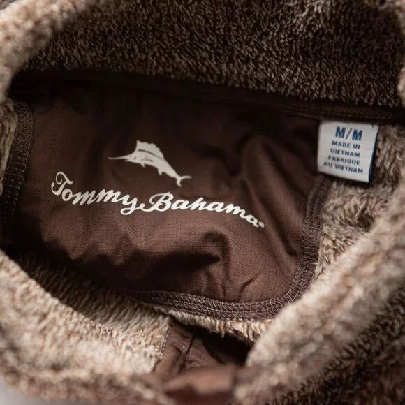 Tommy Bahama Cascade Cozy Vest Fall Outdoor Expresso Brown Size Medium - Picture 3 of 5